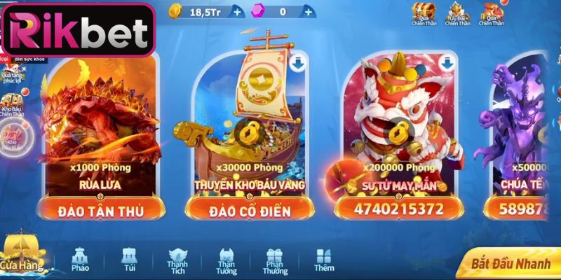 Bắn Cá Đại Lễ Hội Rikbet Chinh Phục Đại Dương Bí Hiểm 2 Những tính năng riêng mà chỉ game bắn cá đại lễ hội Rikbet mới có
