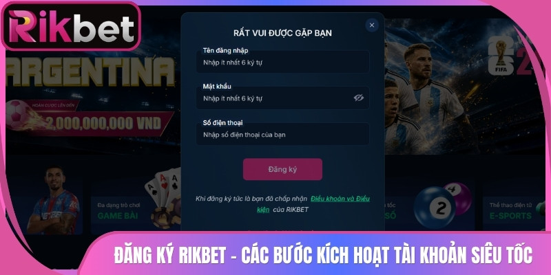 Đăng Ký Rikbet 1 Đăng Ký Rikbet - Các Bước Kích Hoạt Tài Khoản Siêu Tốc