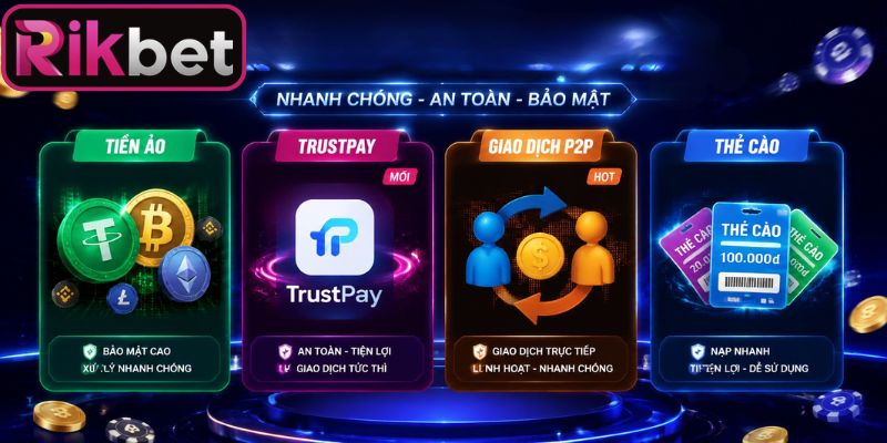 Rút Tiền Rikbet 2 Bảng tổng hợp phương thức giao dịch mới nhất